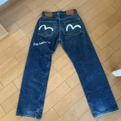 EVISU エヴィス マクドナルド コラボ 稀少 濃紺 カモメ W36 XL EVISU エヴィス マクドナルド コラボ 稀少 濃紺 カモメ W36 XL