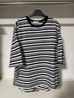 POLYPLOID T SHIRTS B BLACK SIZE2 ボーダーのサムネイル