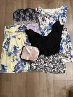 キャバドレス 4点セット まとめ売り　Ravijour ポーチ付きのサムネイル