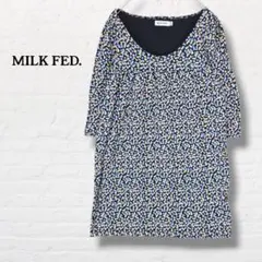 MILKFED. ミルクフェド☆ハート柄チュニック ワンピース【XS】総柄