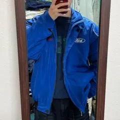 FORD レーシングジャケット ファルコンXR2 中綿 オフィシャルロゴ ブルー