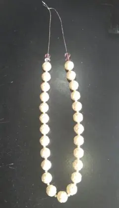 象牙調バラの彫刻ネックレス アジャスター無し