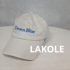 LAKOLE ラコレ ベースボール キャップ ベージュ 刺繍入り