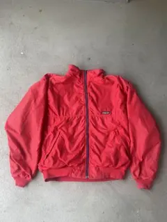 80s Patagonia シェルドシンチラ USA製 L レッド ナイロン