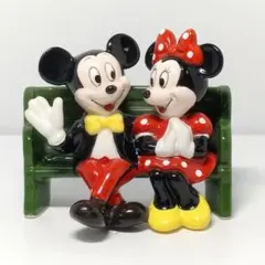 当時物 東京ディズニーランド ミッキー ミニー 陶器 置物 フィギュア