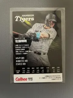 【美品】プロ野球チップス カルビー 2026 佐藤輝明 タイトルホルダー カード