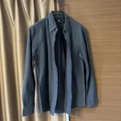 UNIQLO 長袖シャツ ダークグレー S