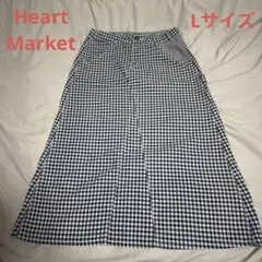 ハートマーケット　heartmarket スカート　デニム　ストライプ　チェック