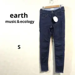 未使用品　earth スキニーデニム ダークブルー　Sサイズ N376