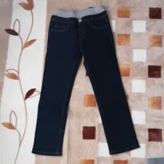ボーイズデニム風パンツ裏起毛　140cm
