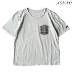 【ノンノ】未使用品 コットンポケット付きTシャツ M ワッペンのサムネイル