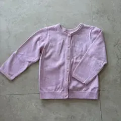 H&M くすみピンクカーディガン❤︎ 80