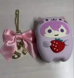 すとぷり さとみくん リボンキーホルダー・あにまるぽーちセット