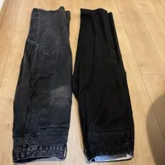 ［2点セット］beams ワイドパンツ、backend バギーパンツ