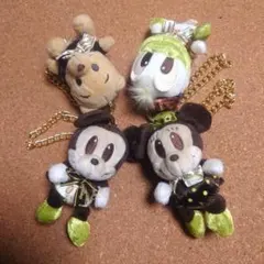 【激レア‼️】ディズニーぬいぐるみキーホルダー　4個セット