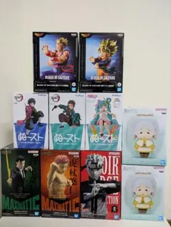 最新作プライズフィギュア　21点セット　まとめ売り　フリーレン　初音ミク　ナルト アニメ ナルト フリーレン 初音ミク フィギュア プライズ品 点まとめ