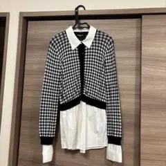 PAULE KA チェック柄 長袖シャツ レイヤード風のサムネイル