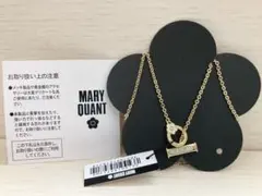 マリークワント マンテルモチーフ ネックレス ゴールド ホワイトデイジー お花