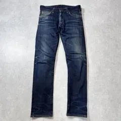 JAPAN BLUE デニムパンツ W30 スリム 色落ち加工 インディゴのサムネイル