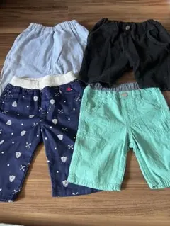 90サイズ キッズ ハーフパンツ 4点セット まとめ売りのサムネイル