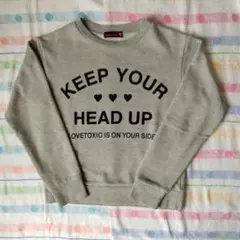 Love toxic トレーナー グレー S