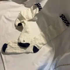 トミーヒルフィガー ドット柄ソックス アイボリー/ネイビー ラメ