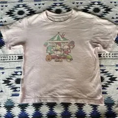 すみっこぐらし　Tシャツ 120cm 淡いピンク