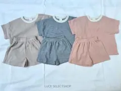 【BLACK BEAN】waffle set / pink / Sサイズ