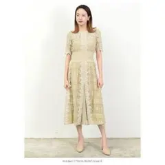 レースロングワンピース