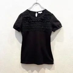 マッキントッシュフィロソフィー レース切替カットソー 黒 38のサムネイル