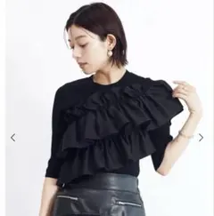 FENNEL フリルビスチェリブニットトップス