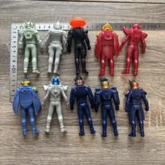 仮面ライダー鎧武 ミニ　ソフビ フィギュア 10体セット　まとめ