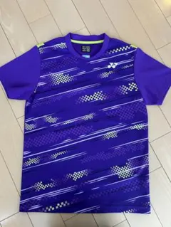【美品】YONEX　ヨネックス　ゲームシャツ　ユニS　パープル/イエロー