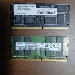 TEAMGROUP　SAMSUNG 16GB DDR4 　PC4　２枚セットのサムネイル