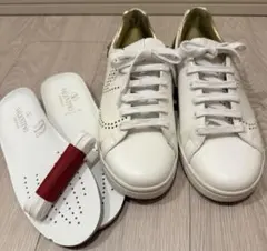 VALENTINO GARAVANI スニーカー ホワイト　ゴールドのサムネイル