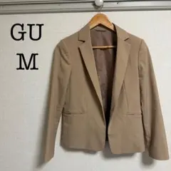 GU テーラードジャケット ベージュ 【M】 オールシーズン カジュアル 可愛いのサムネイル