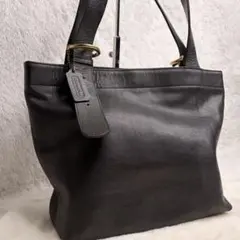 良品✨オールドコーチ　トートバッグ　オールレザー　肩掛け　ブラック　黒