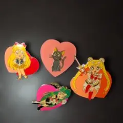 セーラームーン ピンバッジ 4個セット