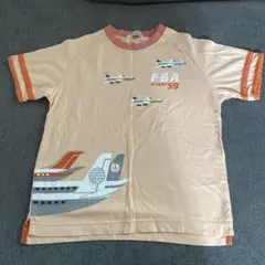 familiar 飛行機プリント Tシャツ 130