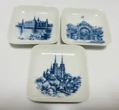 ロイヤルコペンハーゲン　小皿　絵皿　角皿　飾り皿　3点セット