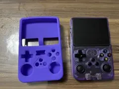 【美品】R36S ハンドヘルドゲーム機 パープル　ケース付