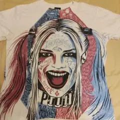 Suicide Squad ハーレイクイン Tシャツ 映画Tシャツ 白 M