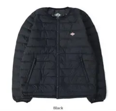 新品　ダントン クルーネック インナーダウンジャケット ブラック　M