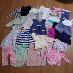 週末限定セール 女の子 キッズ服 まとめ売り ベビー ワンピース ズボン 80