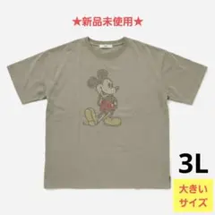 【大きいサイズ】Disney ミッキーマウス ラインストーン Tシャツ 3Lのサムネイル