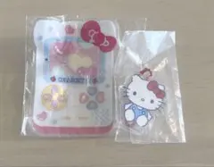サンリオ PVCクリアケースつき アクリルチャーム ゲーム機デザイン キティ