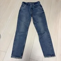 MOUSSY ウエストダメージデニムパンツ ジーンズ