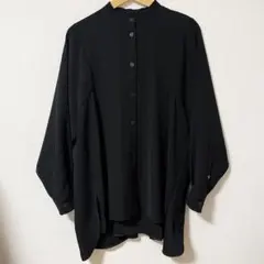 美品 enfold SHIRT-LAYERED WIDE-PANTS 38 BK - メルカリ