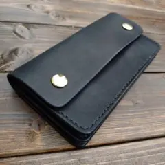 無骨なトラッカーウォレット‼️栃木オイルレザー‼️【ハンドメイド】