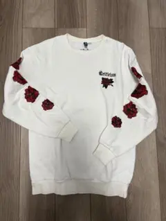 H＆M バラ刺繍トレーナー